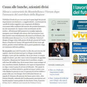 Causa banche azionisti studio legale Calvetti