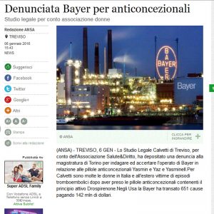 Causa contro Bayer Calvetti